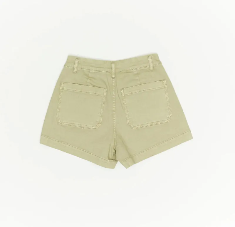 A-Line Shorts With Patch Pocket