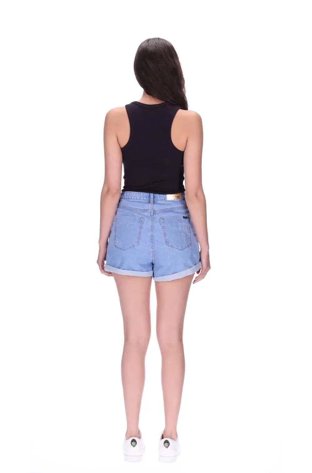 Augustine Porter Shorts in Blue Denim