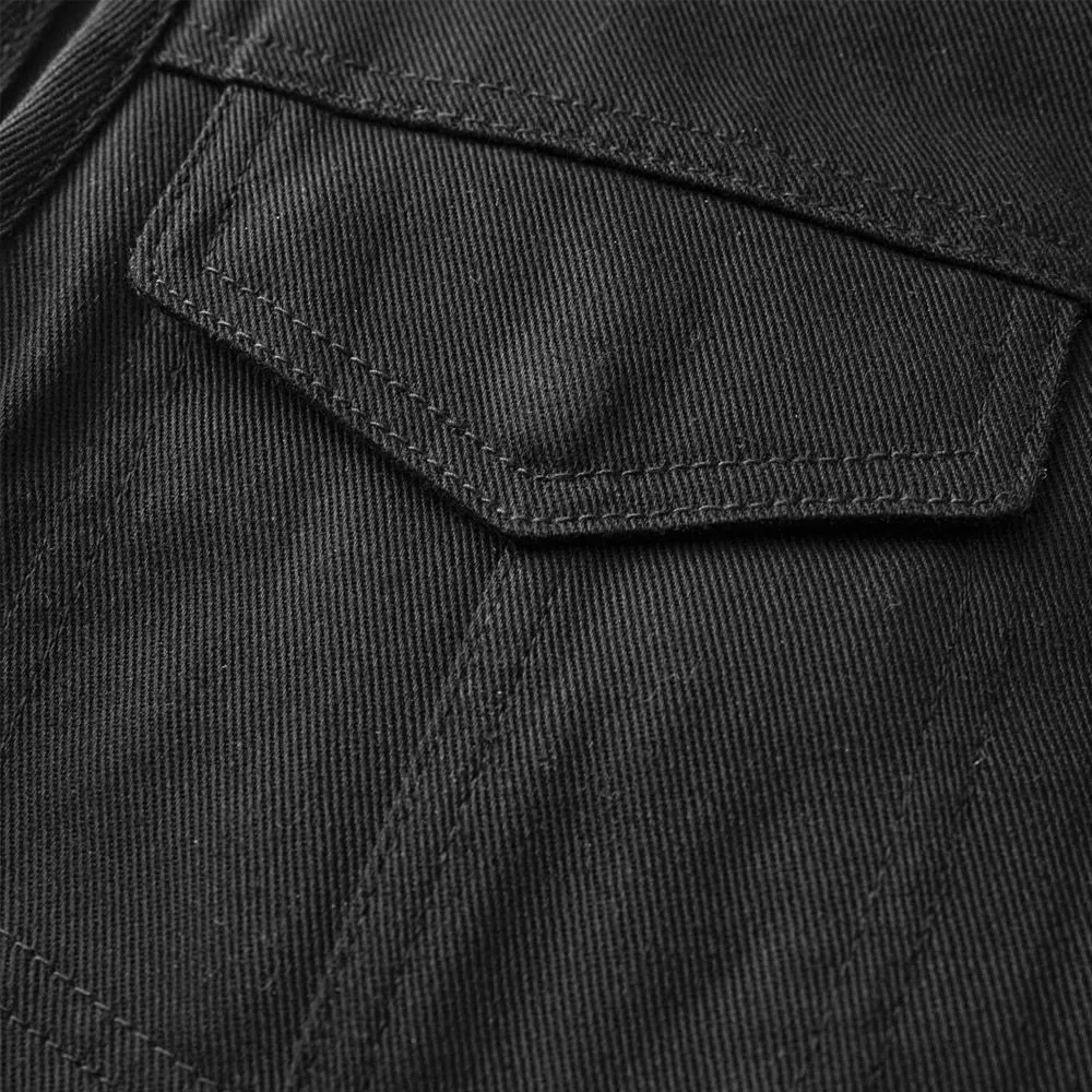 BLACK FIM629TWILL | Havoc - Men's Motorcycle Twill Vest