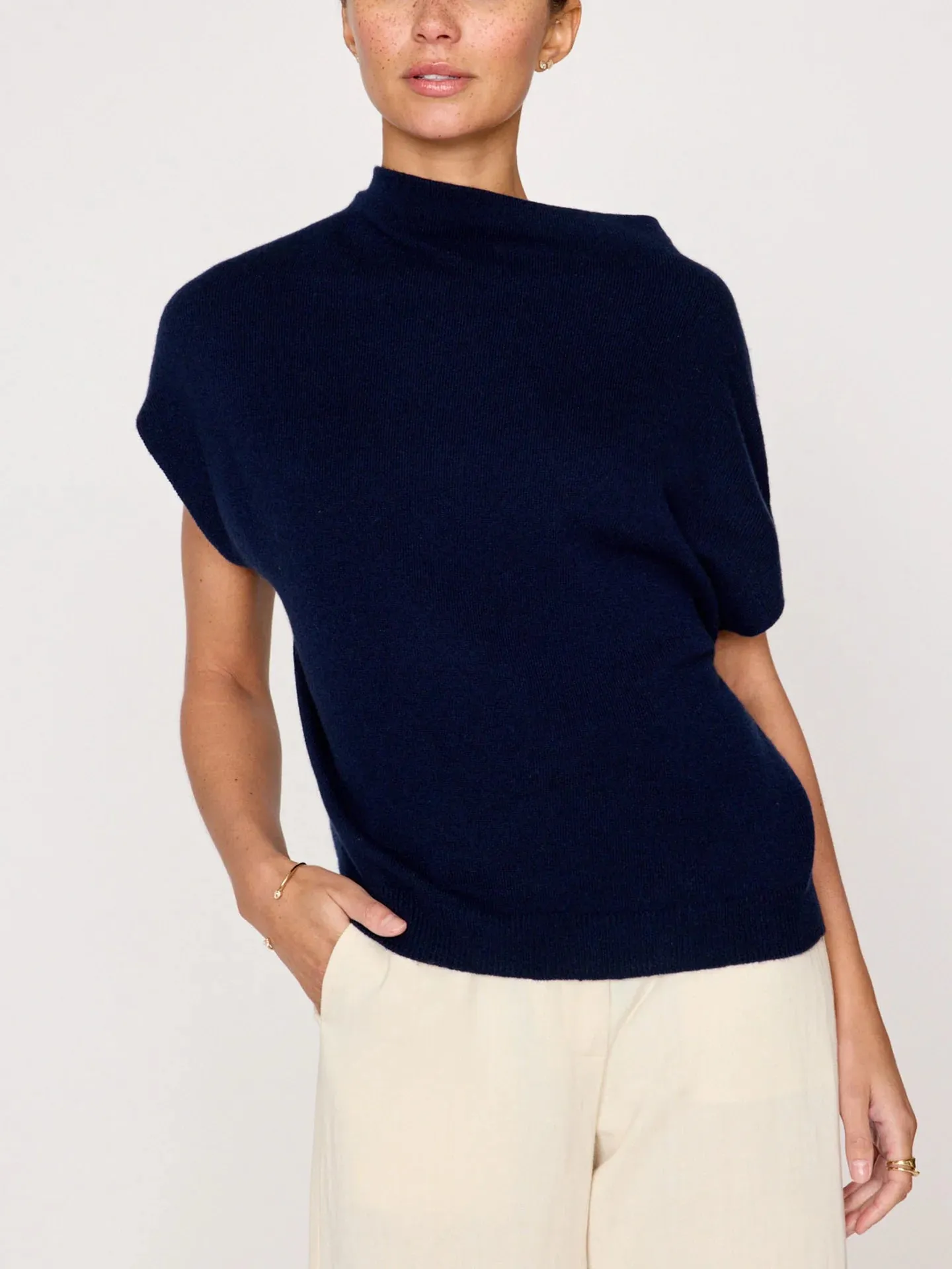 Brochu Walker Morton Cashmere Funnel Neck Sweater