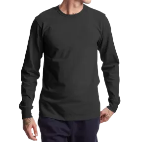 CHAMPION SOLID L/S SHIRT BLACK - T453-BK