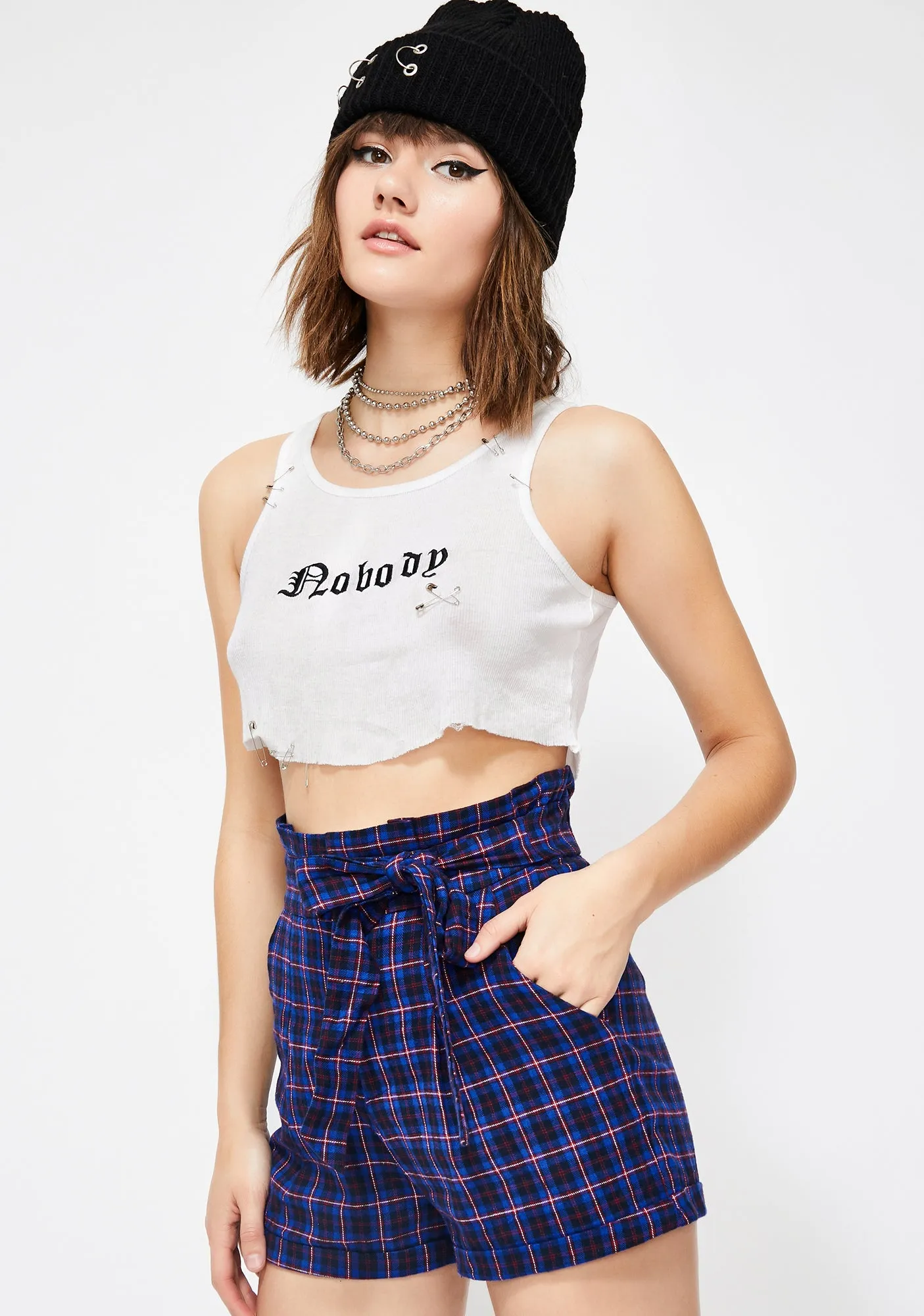 Cobalt Lost Society Plaid Shorts