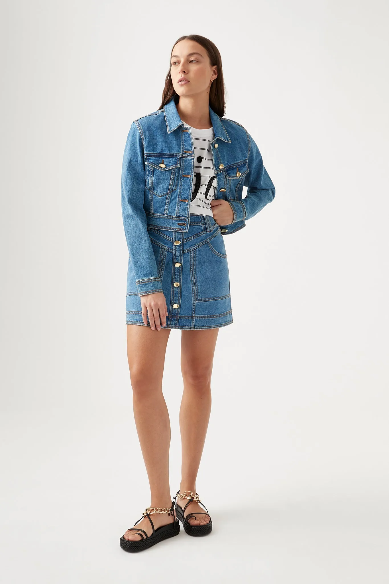 Coda Denim Cropped Jacket