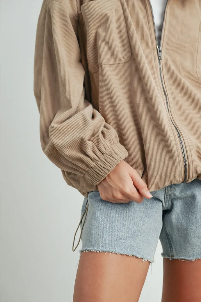 Corduroy Zipped Jacket