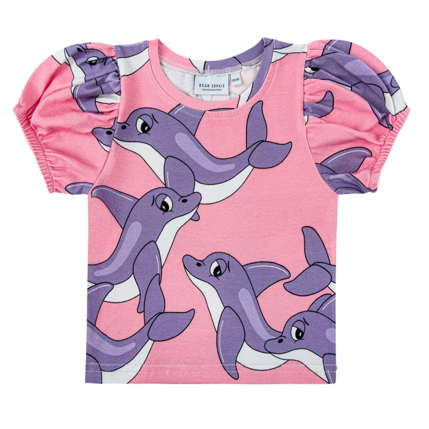 Crop top- dolphin pink: Size 3-4Y