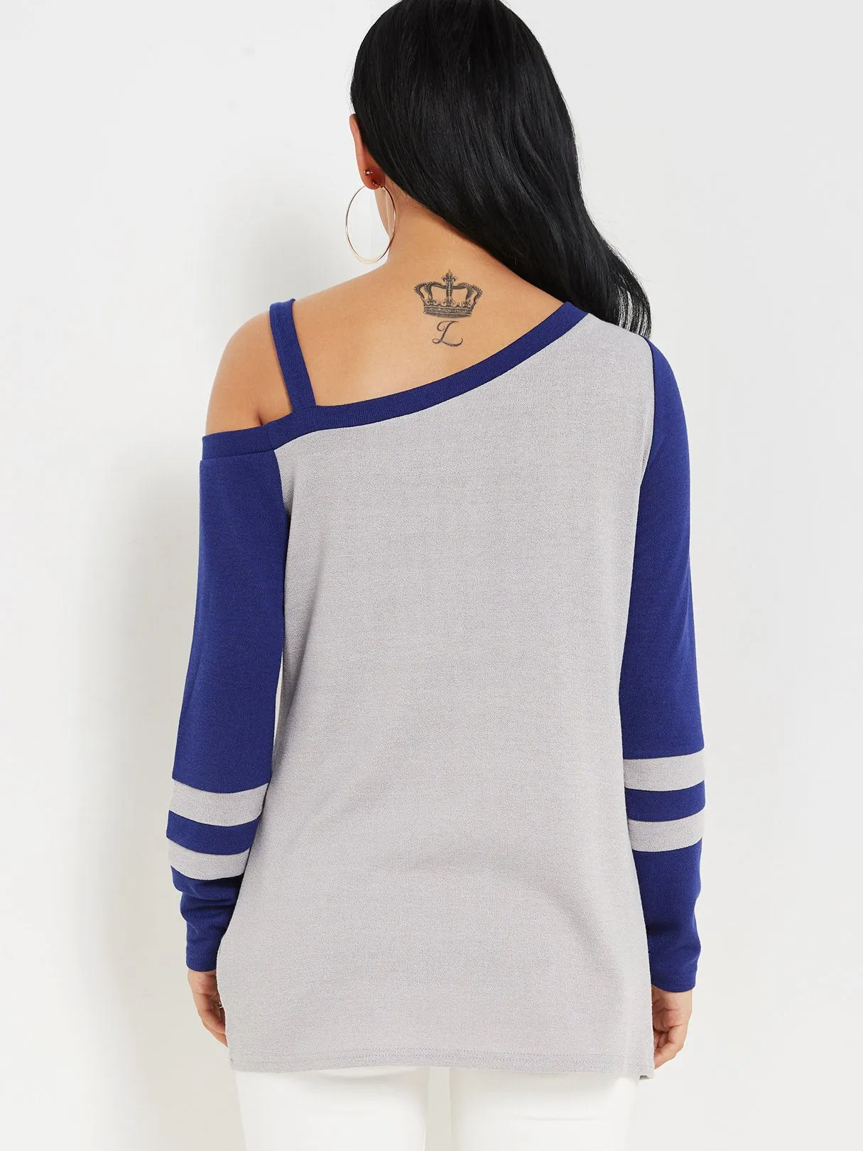 Custom Crossed Front Long Sleeve Top