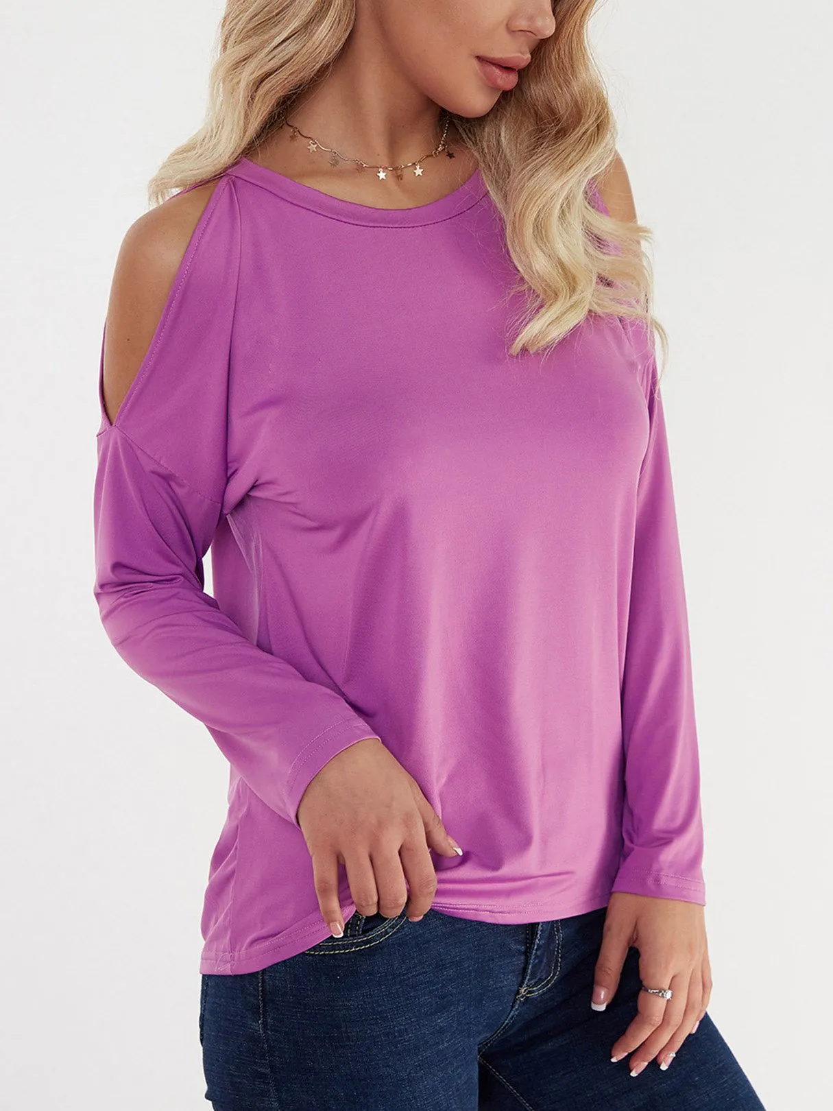 Custom Round Neck Long Sleeve Rose T-Shirts