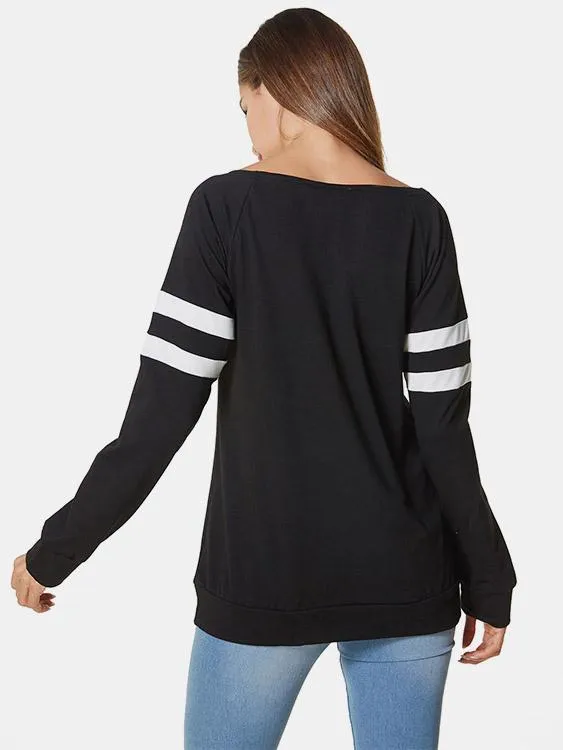 Custom Round Neck Stripe Long Sleeve T-Shirts