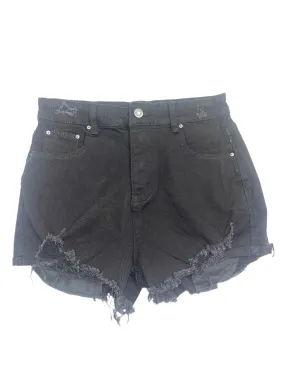 Dancing Diva Black Denim Shorts