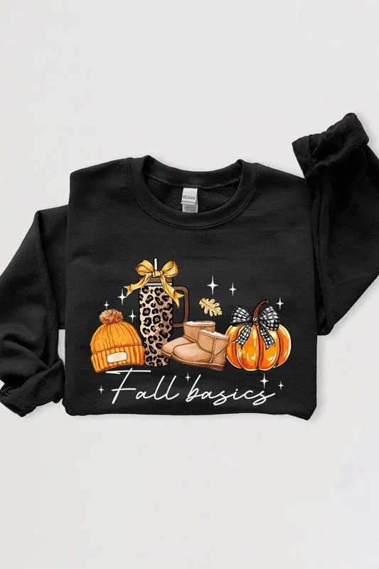 Fall Basics Graphic Fleece Sweatshirts