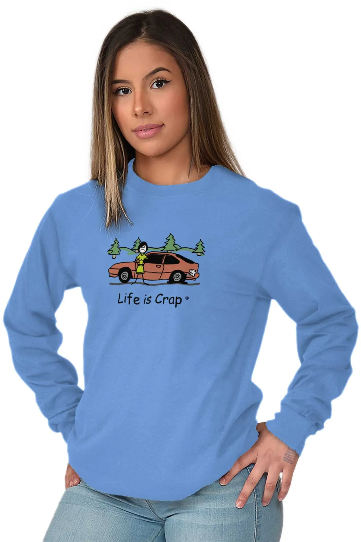 Flat Tire Long Sleeve Tee