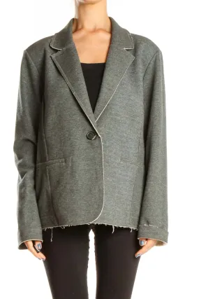 Gray Distressed Blazer