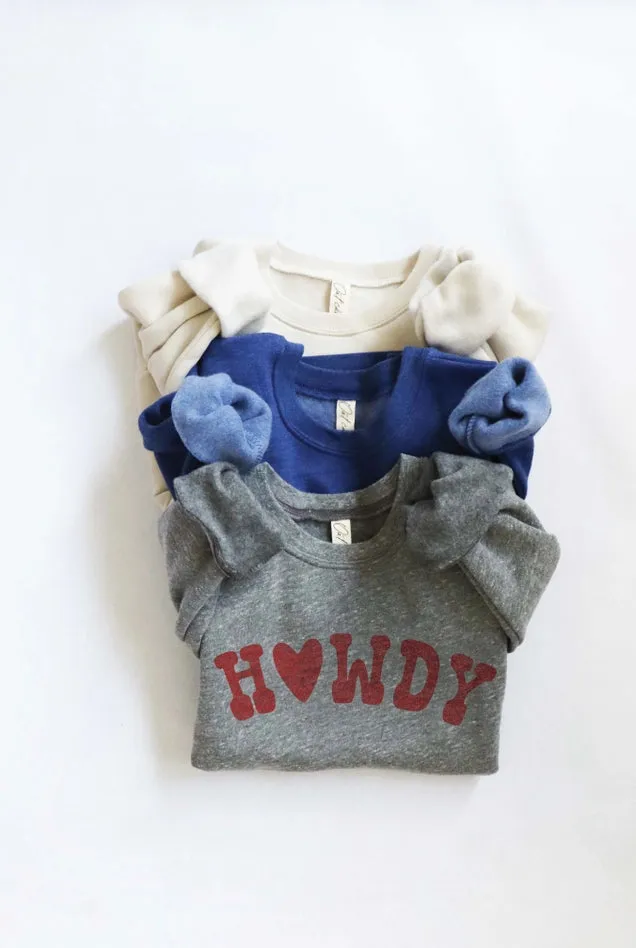 Howdy Toddler Unisex Graphic Sweatshirt