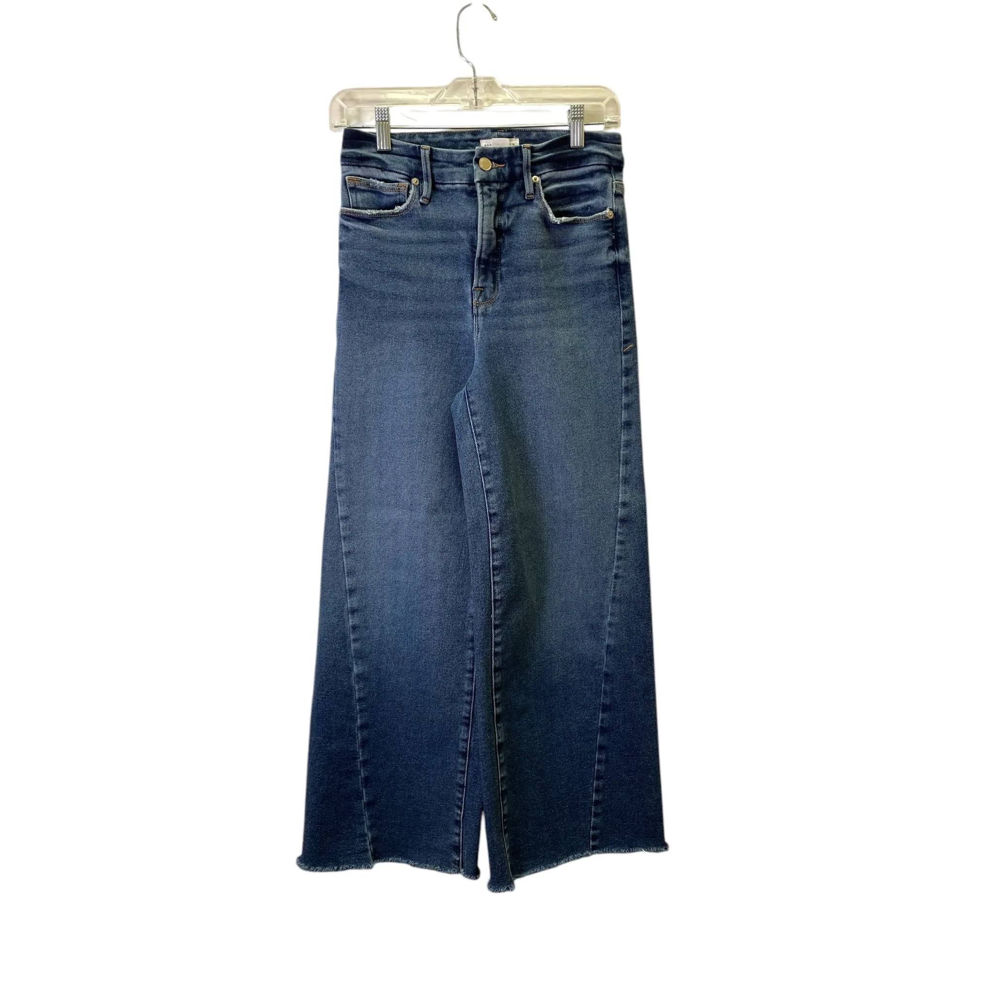 Jeans Flared By Good American In Blue Denim, Size:2