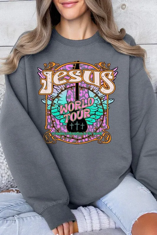 Jesus World Tour Graphic Fleece Sweatshirts