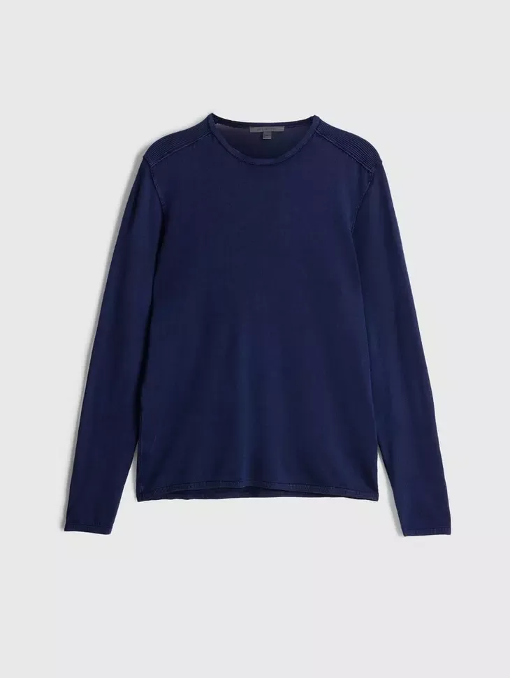 John Varvatos Walter Crew Neck Sweater - Deep Blue