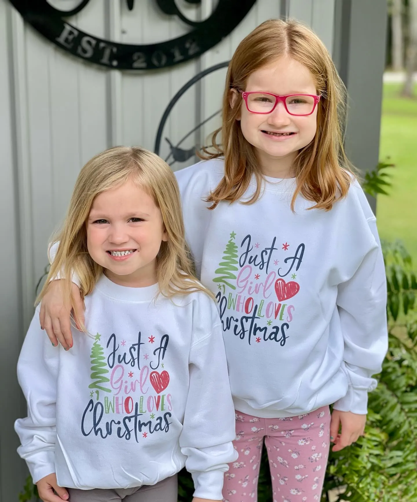 Just a Girl Who Loves Christmas Youth Sweatshirt