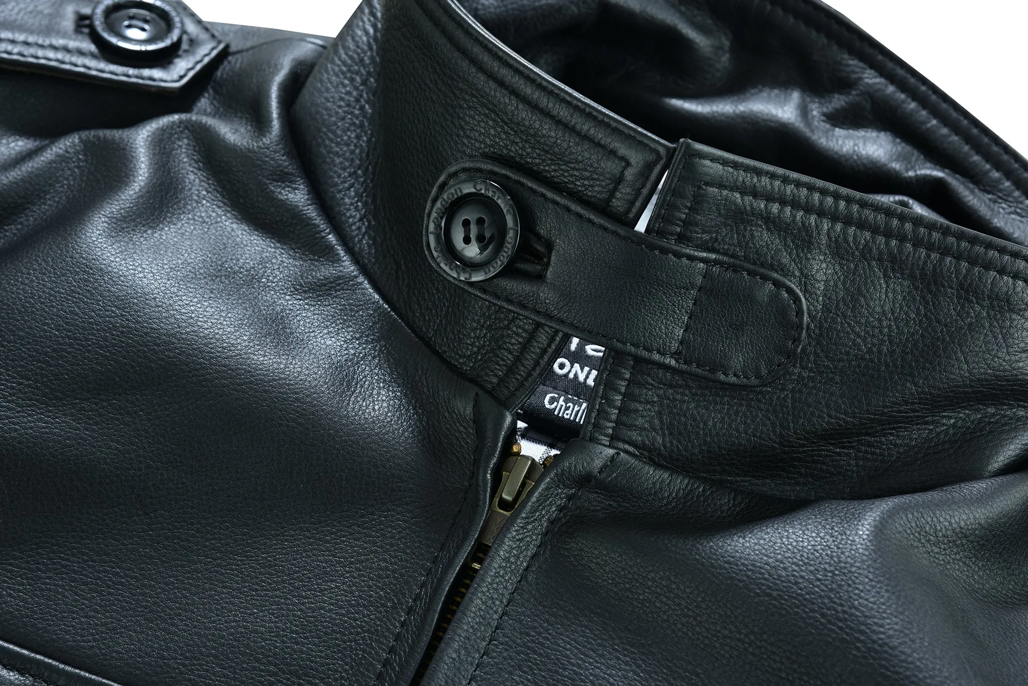 Men's Black Leather Coat: Aberdeen