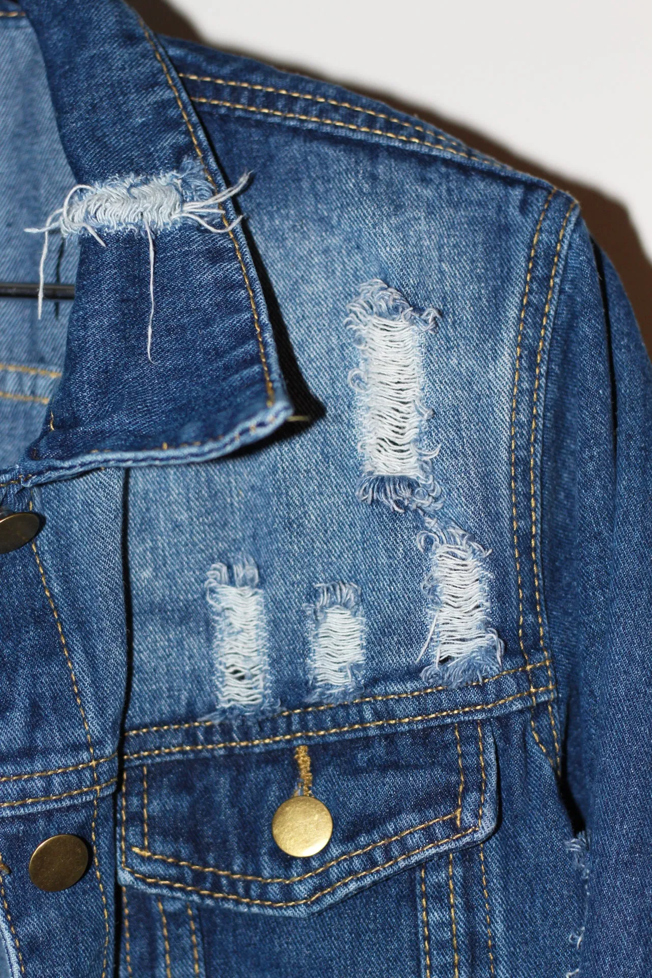 Ripped To Shreds Distressed Denim Jacket