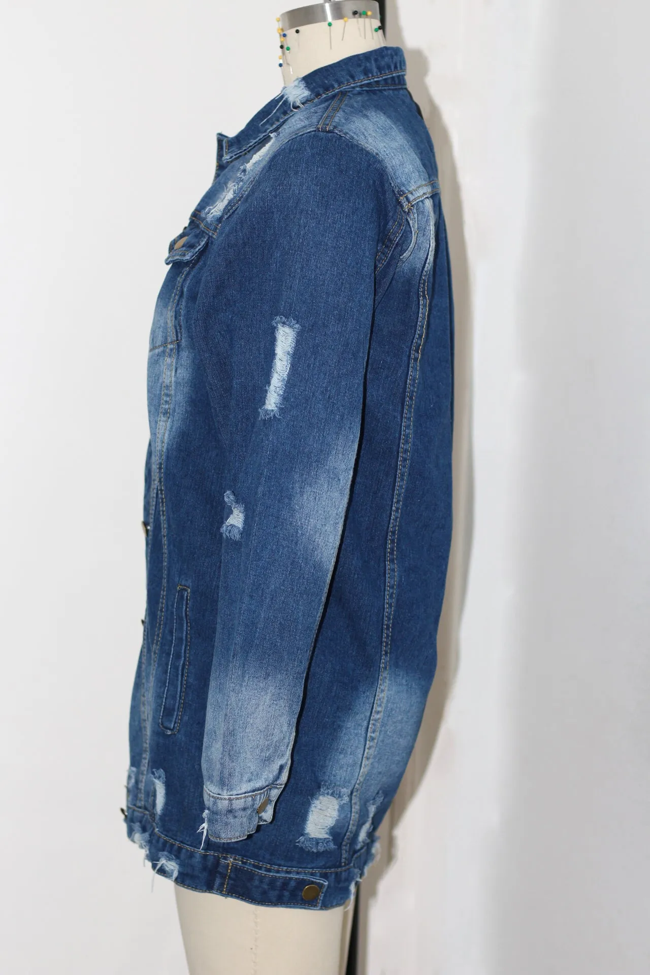 Ripped To Shreds Distressed Denim Jacket