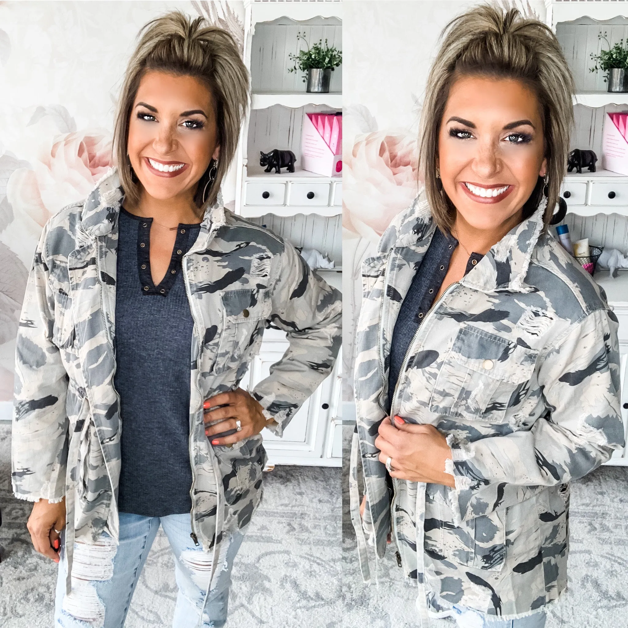 Sweet Caroline Camo Jacket