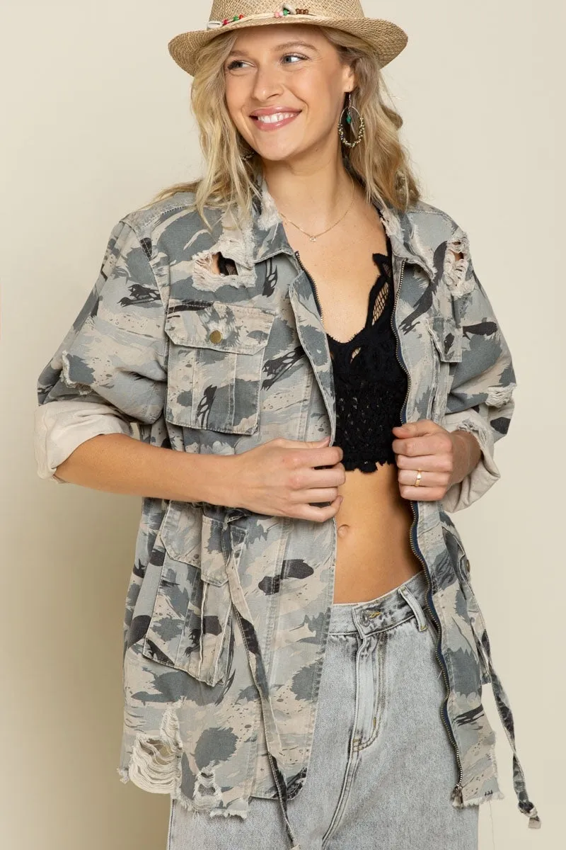 Sweet Caroline Camo Jacket