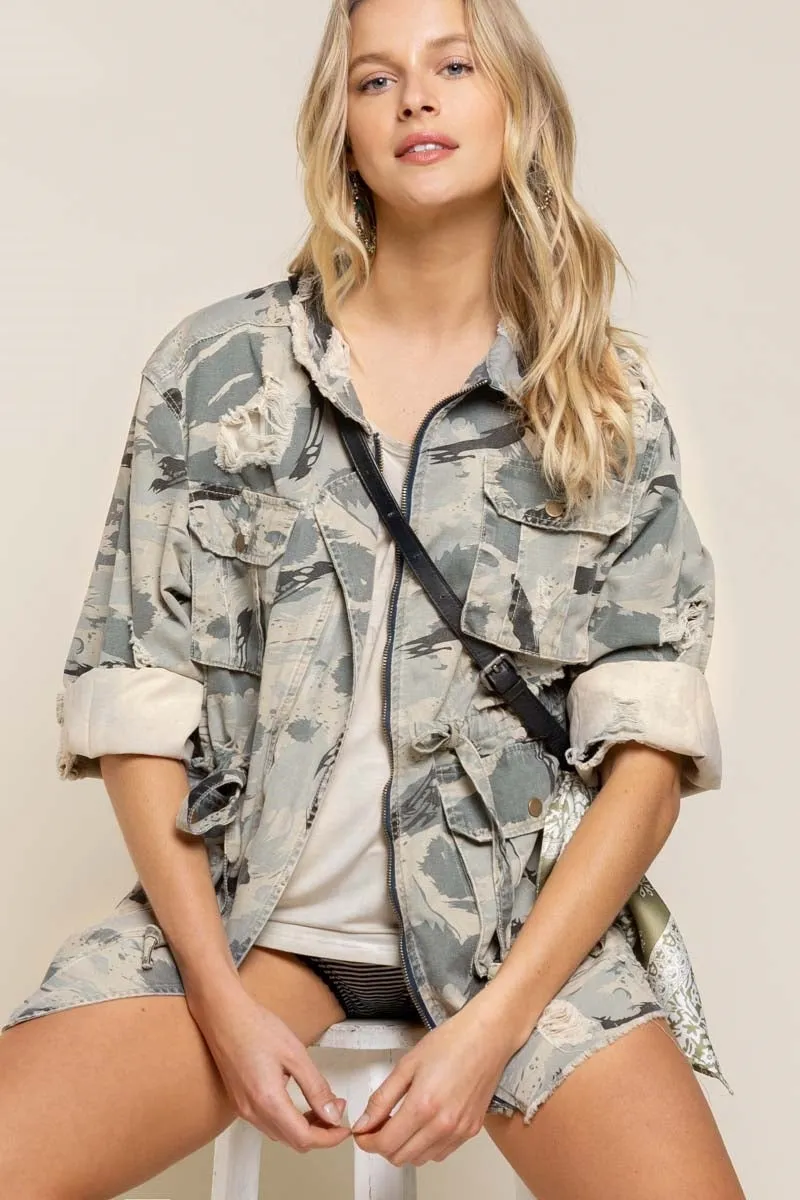 Sweet Caroline Camo Jacket