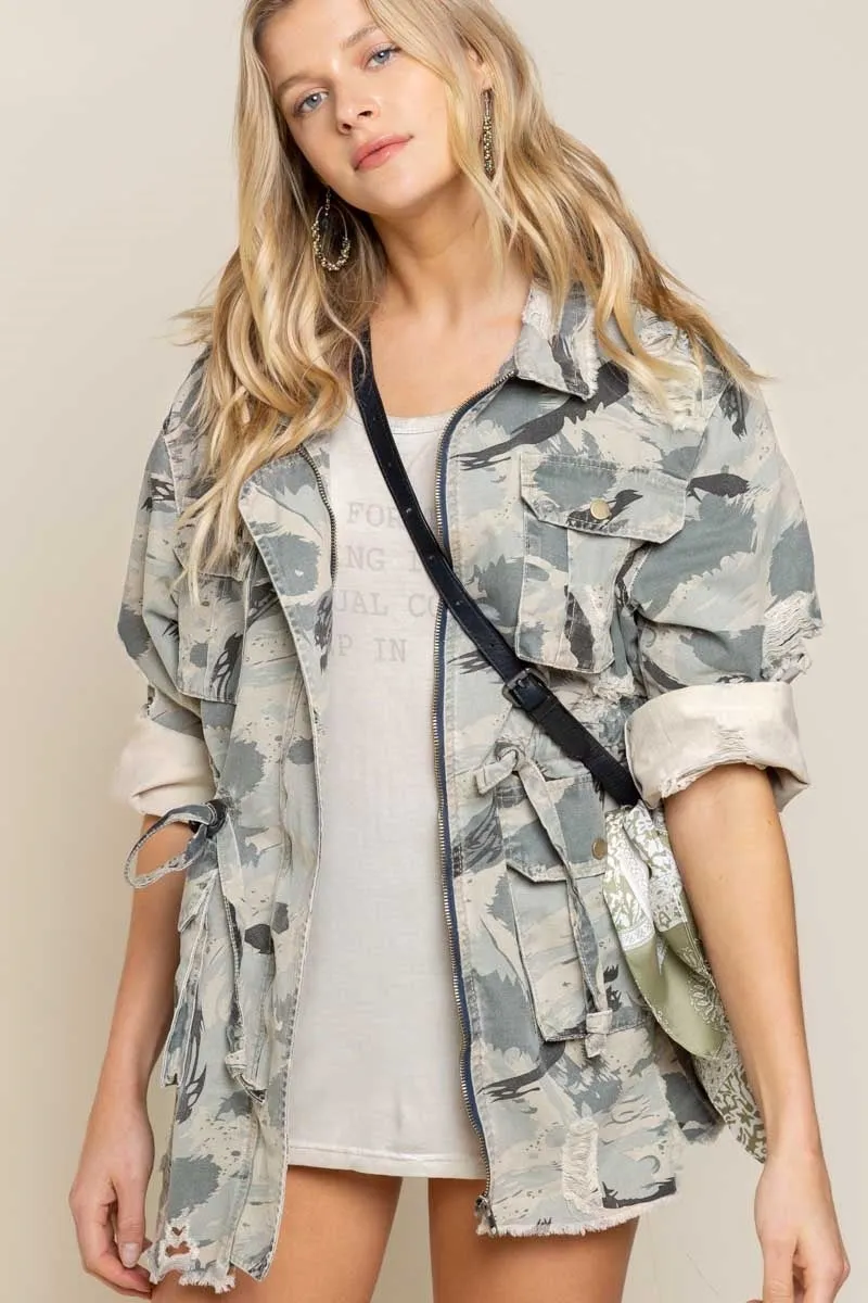 Sweet Caroline Camo Jacket