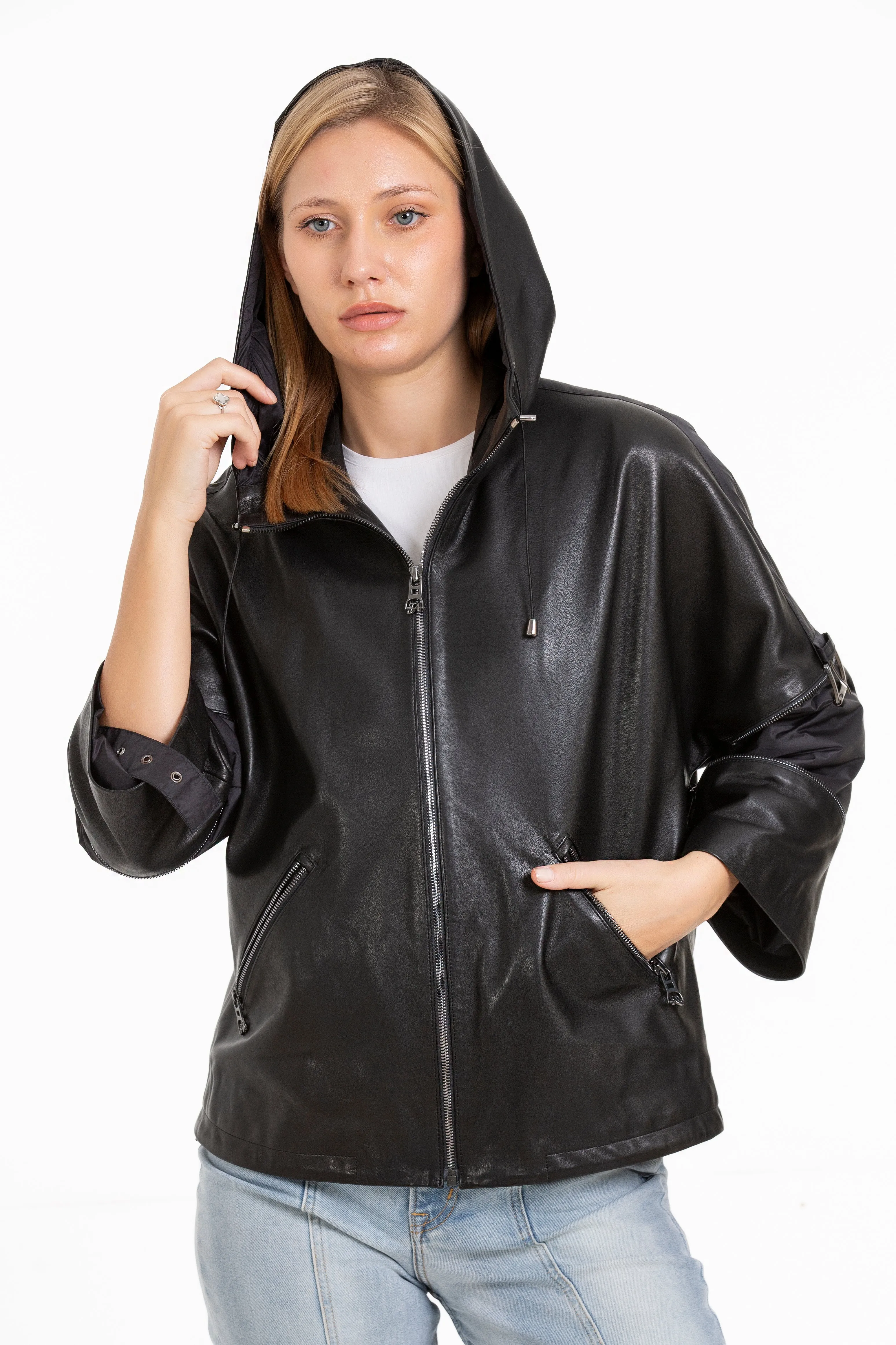 The Tomigaya Women Leather Jacket