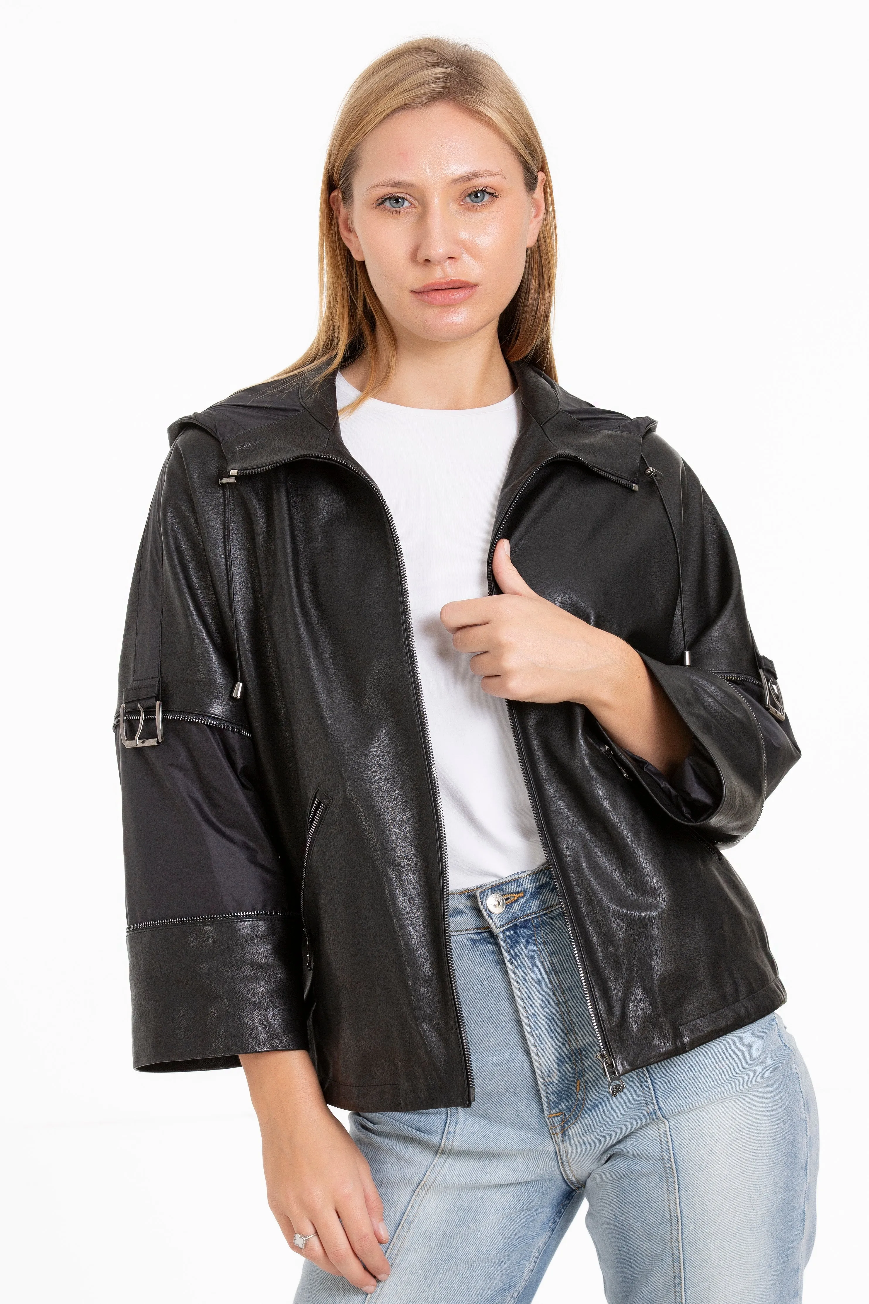 The Tomigaya Women Leather Jacket