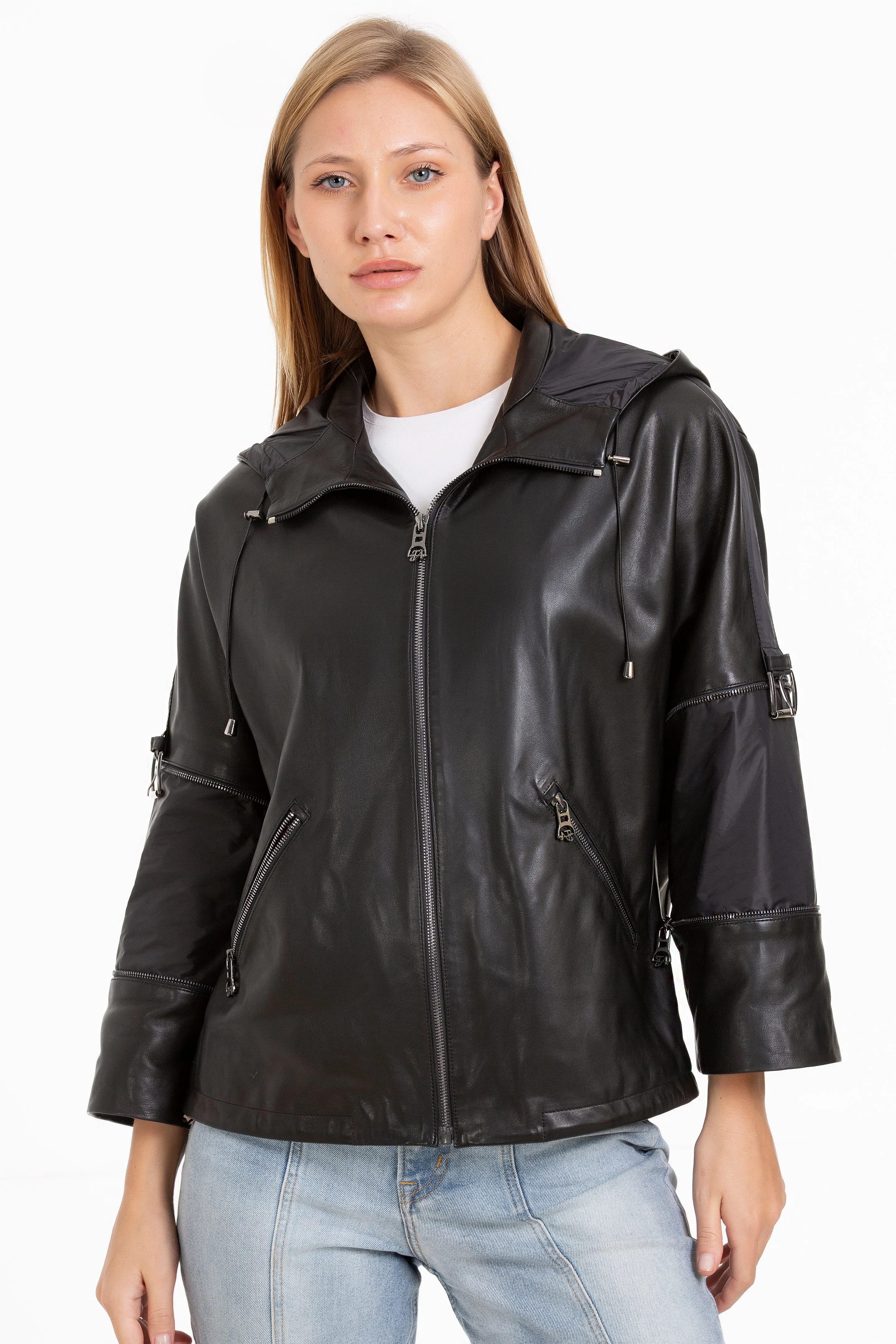 The Tomigaya Women Leather Jacket