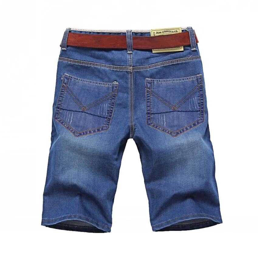 West Louis™ Men's Solid Denim Shorts